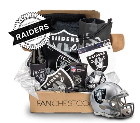 Oakland Raiders Memorabilia Box Includes Signed Mini Helmet • Fanchest Raiders Raiders