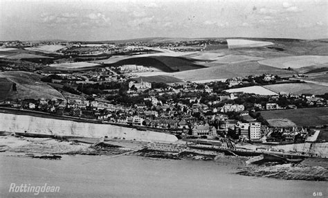 Rottingdean In About 1950 Showing The Completed Seawall And Undercliff