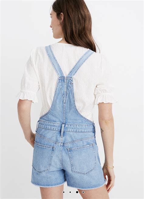 Madewell Adirondack Short Overalls In Phillips Wash Size M NWT AK284 EBay