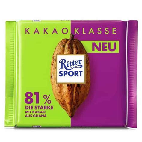 Купити гіркий темний шоколад Ritter Sport какао 81% ціна 65 грн
