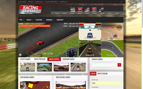 Racing-Game.com - Play Online Racing Games on Behance