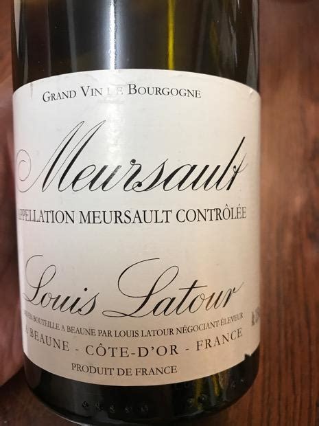 2014 Climats Du Coeur Meursault 1er Cru Domaine Roulot Maison Louis Latour France Burgundy