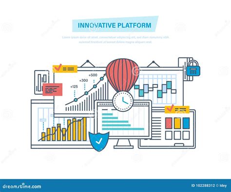 Innovation Marketing Business Diagram Royalty Free Cartoon