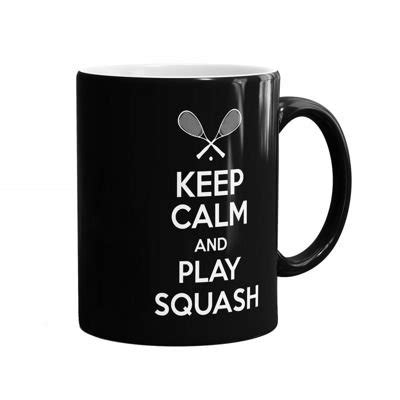 Kubek Keep Calm And Play Squash Czarny INNE Gadżety Bidony i