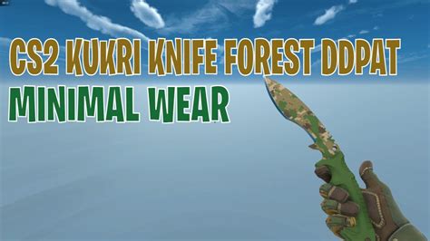 Kukri Knife Forest Ddpat Minimal Wear Cs Skin Showcase Youtube