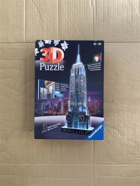 RAVENSBURGER EMPIRE STATE Building Night Edition Jigsaw Puzzle See