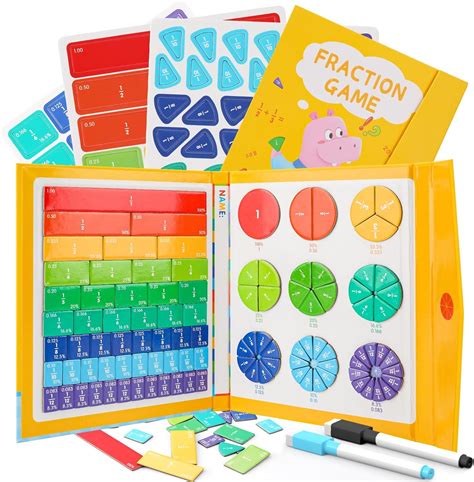 Amazon Magnetic Fraction Educational Puzzle Pcs Magnetic