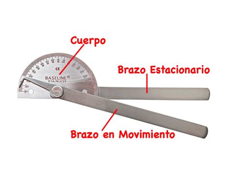 Goniometro Metalico De Estudio 1 Sola Rama Protractor Tienda Fisaude