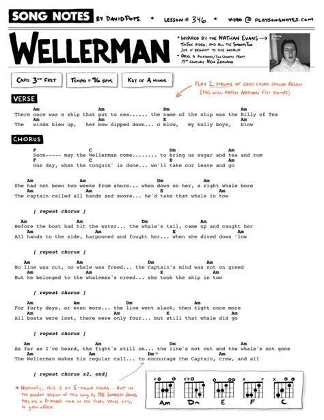 346 Wellerman By Nathan Evans Song Notes By David Pots