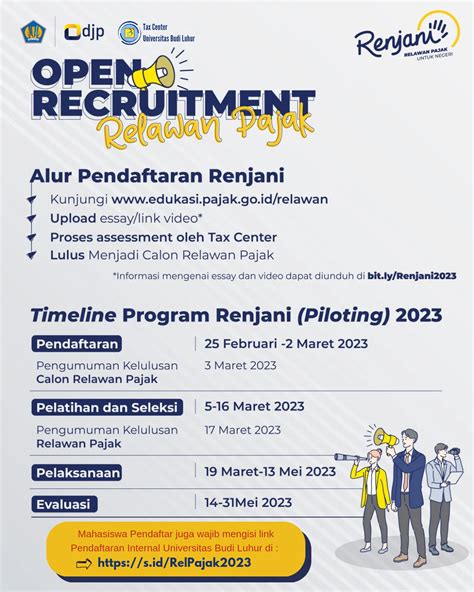 Open Recruitment Relawan Pajak 2023 Fakultas Ekonomi Dan Bisnis