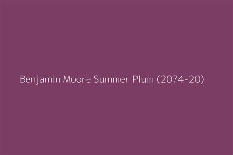 Benjamin Moore Summer Plum 2074 20 Color Hex Code