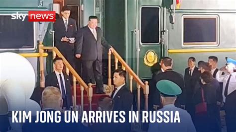 North Koreas Kim Jong Un Arrives In Russia