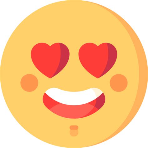 Ojos Del Corazón Iconos Gratis De Emoticonos