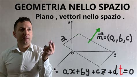 Geometria Nello Spazio Equazione Del Piano Coordinate Omogenee