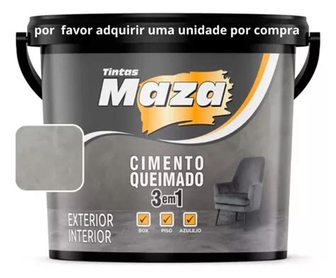 Efeito Cimento Queimado Piso Box Azulejo 23kg Maza