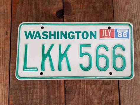 washington license plate