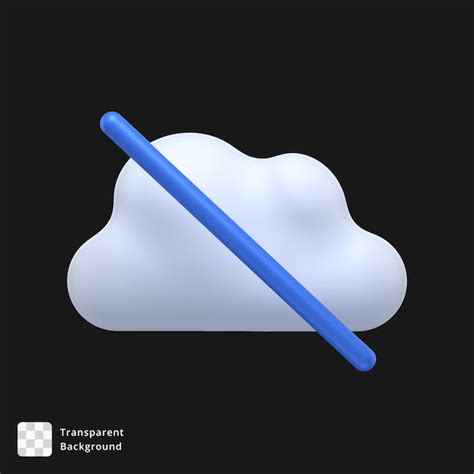 Icono 3d De Una Nube Archivo PSD Premium