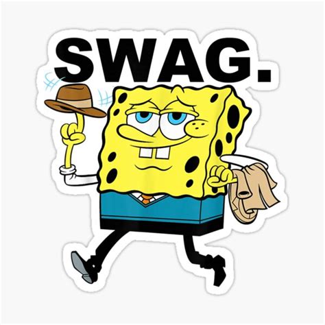 "Spongebob SquarePants Swag" Sticker for Sale by DuyenHaiTus | Redbubble