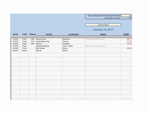 Blank Check Templates For Excel Beautiful 40 Check Register Template