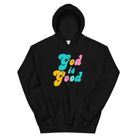 God Is Good Unisex Hoodie Pastel Christian Hoodie Retro Etsy