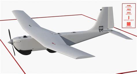 D Hand Launched Unmanned Aircraft System Uas Rq B Puma Rigged D