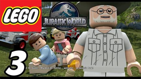 Lego Jurassic World Part 3 Welcome To Jurassic Park Gameplay Walkthrough 1080p Youtube