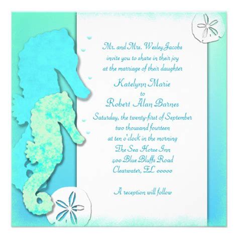 Fun Beach Wedding Invitation Wording