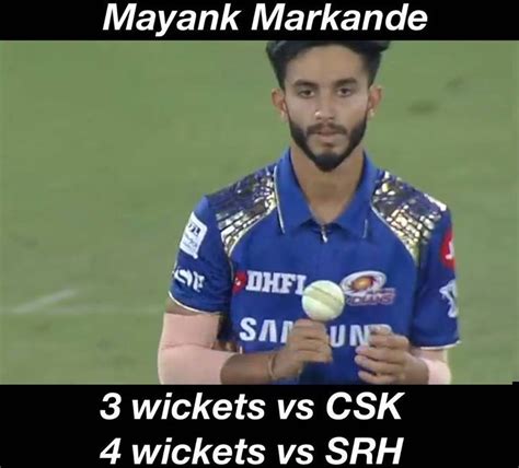 Meet The New Purple Cap Holder Of Ipl 2018 Mayank Markande Mivsrh