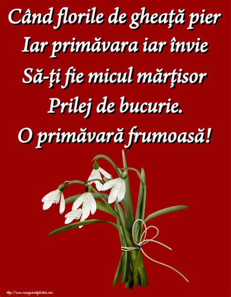 Felicitari De Martie C Nd Florile De Ghea Pier Iar Prim Vara Iar