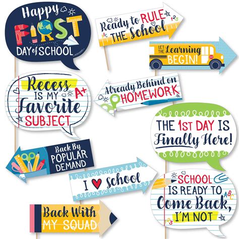 Buy Big Dot Of Happiness Funny First Day Of School Back To School