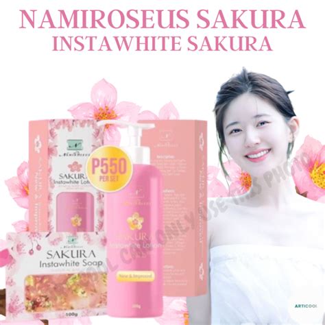 Namiroseus Sakura Instawhite Set Whitening Soap With Collagen Whitening