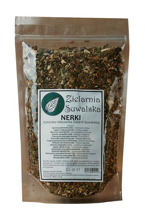 Zielarnia Suwalska Mieszanka ziołowa Nerki 250g Galeria Kosmetyczna