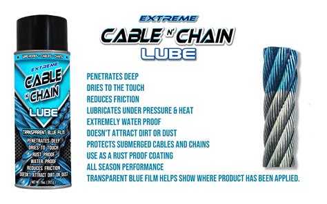 Extreme Wire-Rope Lube - Cable Lube - Chain Lube