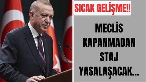 Meclisin kapanmasına günler kala staj ve çıraklık mağdurlarına