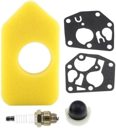 Hoypeyfiy Lawn Mower Carburetor Diaphragm Kit Gasket Air Filter Primer