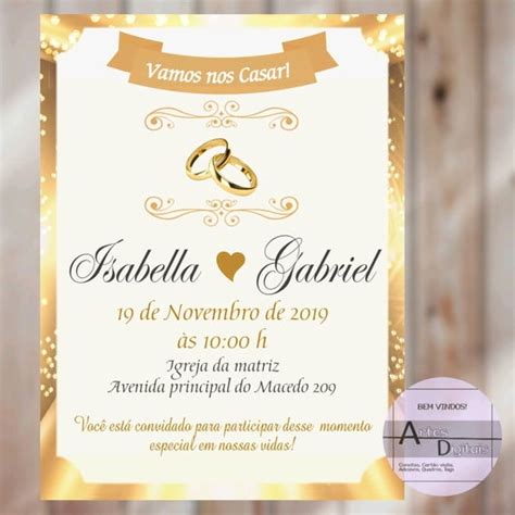 Convite Casamento Digital Elo Produtos Especiais