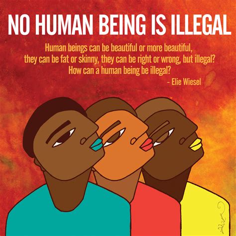 No Human Being Is Illegal Work Of Art By Favianna Rodriguez