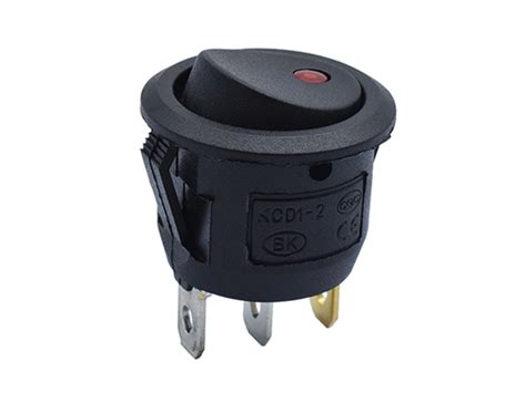 KCD1 10A On Off Rocker Switch 3 Pin KCD1 105 3P With Lamp Illumination