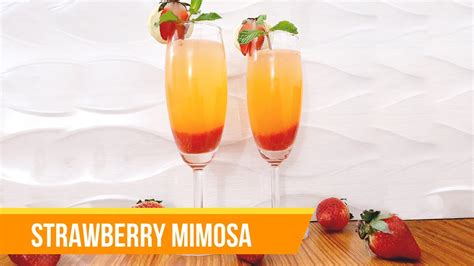 Strawberry Mimosa Mocktail Recipe Non Alcoholic Strawberry Mimosa