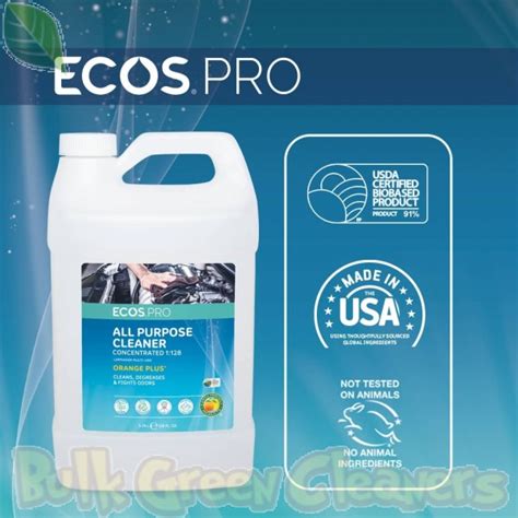 ECOS PRO Orange Plus All Purpose Cleaner Degreaser Concentrate 4