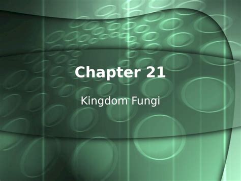 Ppt Chapter 21 Kingdom Fungi 20 1 Learning Targets What Are The