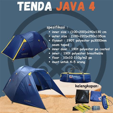 Jual Tenda Camping Great Outdoor Java Tendaki Borneo Tendaki