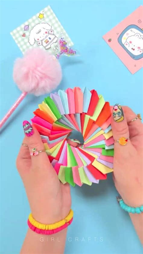 DIY INFINITE PAPER FIDGET TOY Elişi fikirleri Kendin yap ve el