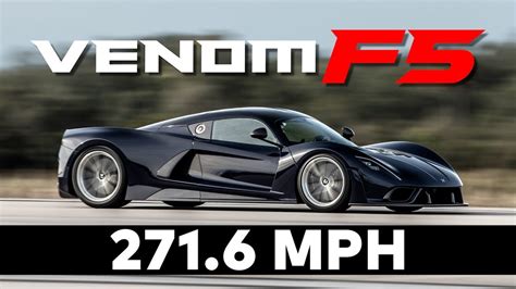 The Hennessey Venom F5 Hits 271 6 Mph In Latest Top Speed Test Run