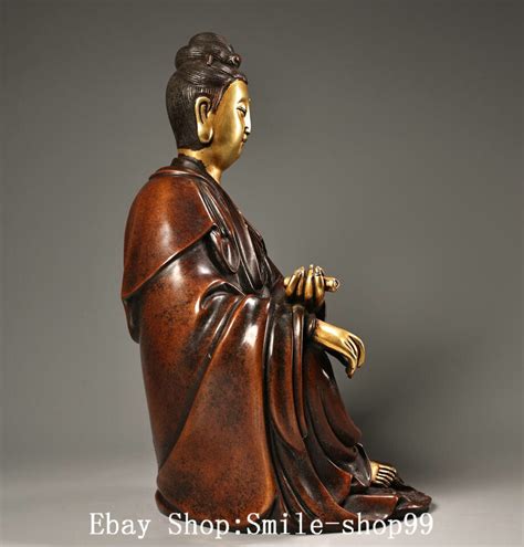 Old Dynasty Purple Bronze K Gold Kwan Yin Guan Yin Goddess