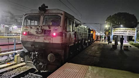 Loco Change At Tiruchchirappalli Junction 22661 Sethu SF Express