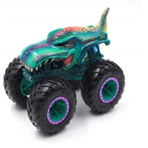 Carrinho Hot Wheels Monster Trucks 1 64 Dino Mega Wrex MATTEL Carrinho De Brinquedo