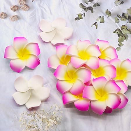 Buy Tied Ribbons Pcs Artificial Foam Plumeria Hawaii Flowers