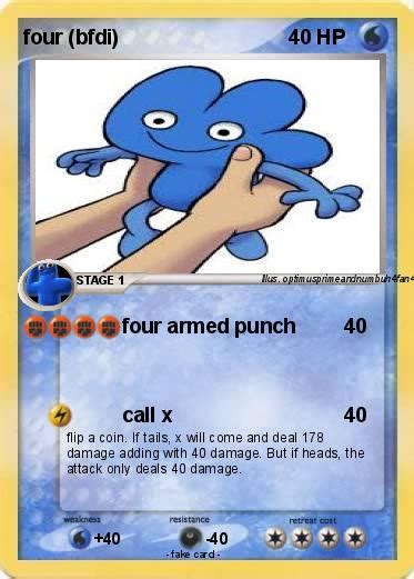 Pokémon Four Bfdi 1 1 Four Armed Punch My Pokemon Card