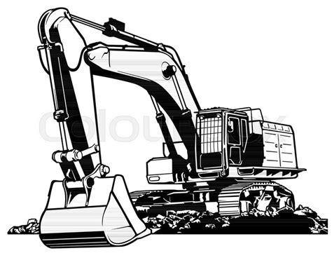 Excavator Drawing at GetDrawings | Free download